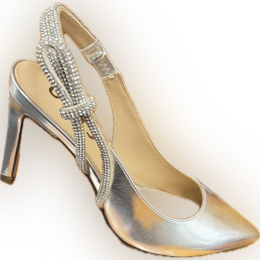 Unisa Tamera Silver Heeled Pumps